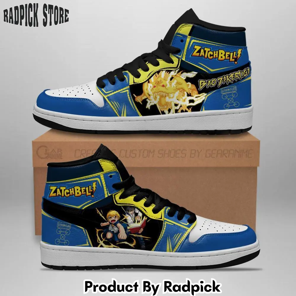 Zatch bell baou zakeruga air jordan high top sneakers anime  rp0401043